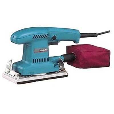 Makita Finishing Sander, 1.6 Amp, 10,000 OPM, w/8 Abrasive Sheets