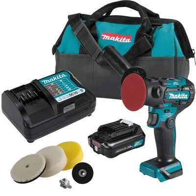 Makita 12V max CXT&reg; Li&hyphen;Ion Brushless 3" Polisher / 2" Sander Kit (2.0Ah)