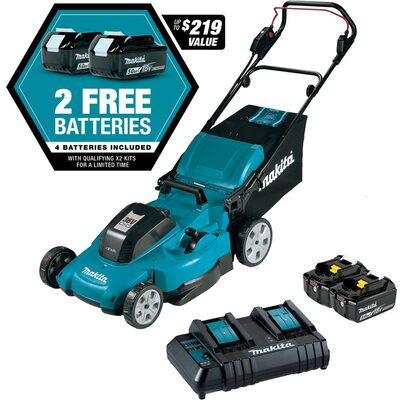 Makita 18V X2 21" Push Mower Kit