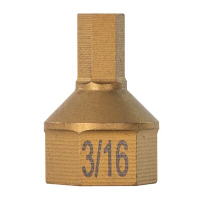 Mayhew 3/16" SAE Hex Dual Drive Bit, 7/16" Drive