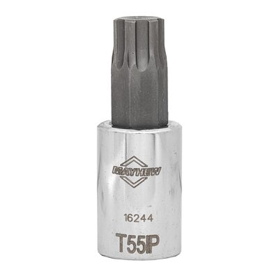 Mayhew Mayhew T55IP Torx Plus&reg; Short Insert Socket Bit, 3/8-Inch Drive