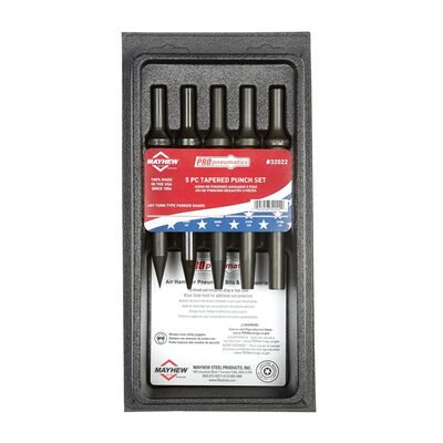 Mayhew PNEU TAPERED PUNCH SET 5-PC