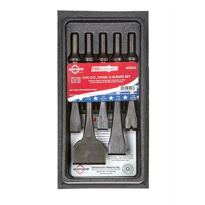 Mayhew 5-PC PNEU CUT CHISEL SCRAPE SET