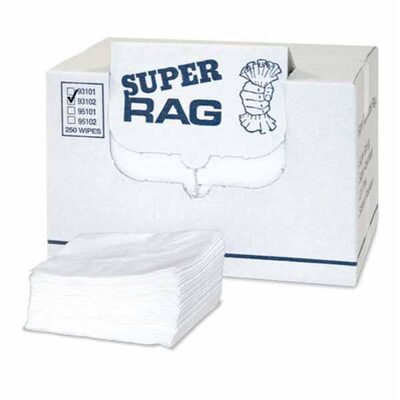 MDI Pro-Series Super Rag 93102 Optimum Performance 1/4 Fold Supreme Towel, 250, 16 in L x 13 in W, Spunlace