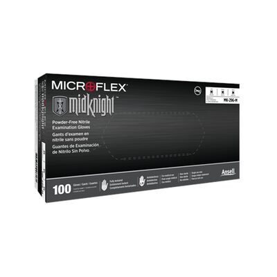 Black Nitrile Powder Free Gloves