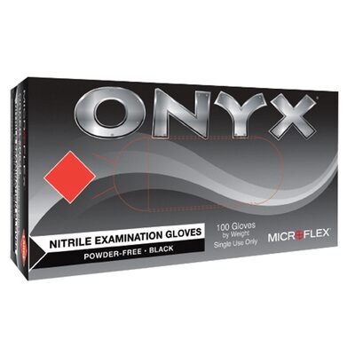 ONYX BLACK NITRILE EXAM GLOVES XL. 100PK