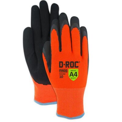 Magid Glove & Safety D-ROC HV550W Waterproof Thermal Coated Work Glove - Cut Level A4, Size 11, 2XL (1 Pair)