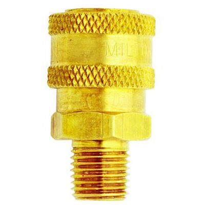 Milton Industries 1/4" Male Straight Thru Coupler