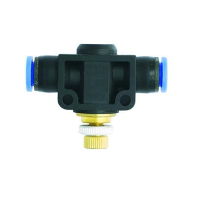Milton Industries Union Str Speed/Flow Contr, Tube 3/8" OD
