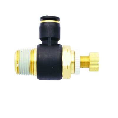 Milton Industries Flow Contr Out, Tube 1/2" OD, 1/2" NPT