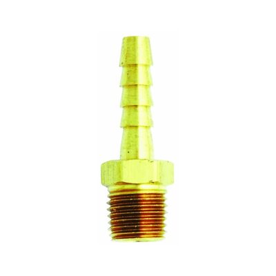 Milton Industries 1/4" M. End, 3/8" ID Hose