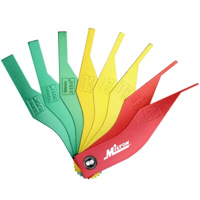 Milton Industries Color Coded Manual Brake Lining Gauge