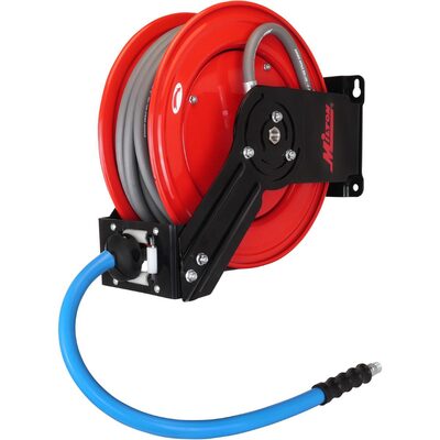 Milton 3/8-inch x 50-feet All-In-One Pressure Washer Hose Reel (kevlar braided hose)