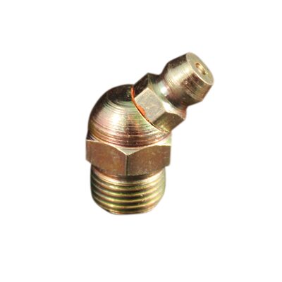 Milton Industries Grease Fitting 1/8"- 27 Pipe Thread , 45&deg;, 5-pk