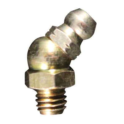 Milton Industries Grease Fitting , M6 x1 , 45 Degrees , OAL 21 mm max, 5-pk