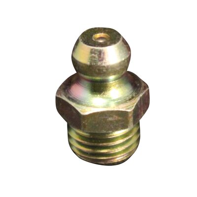 Milton Industries Grease Fitting M8 x 1 , Straight, OAL 16mm max, 5-pk