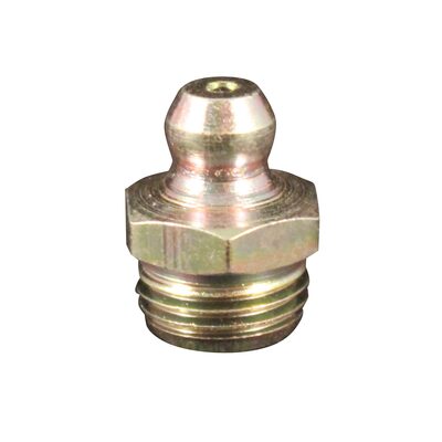 Milton Industries Grease Fitting M10 x 1 , Straight, OAL 16mm max,