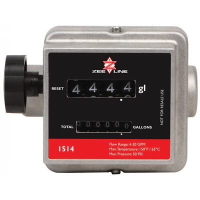 Zeeline by Milton ZE1514 - Mechanical Diesel Flow Meter