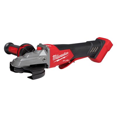 Milwaukee Tool M18 FUEL 5" Flathead Braking Grinder, Paddle Switch No-Lock