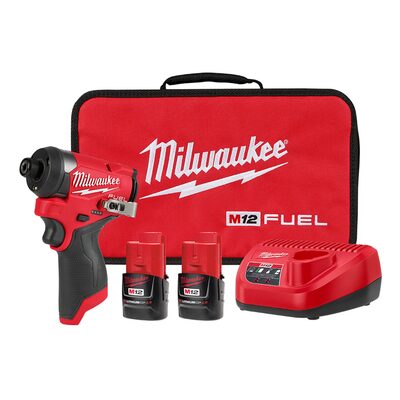 Milwaukee Tool M12 FUEL 1/4" Hex Impact Driver Kit