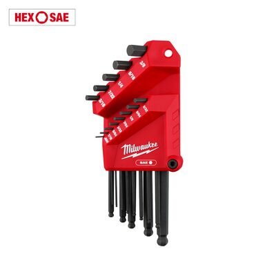 Milwaukee Tool 13-Key Ball End L-Style Hex Key Set - SAE