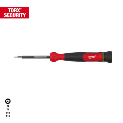 Milwaukee Tool 4-in-1 TORX Security Precision Multi-Bit Screwdriver