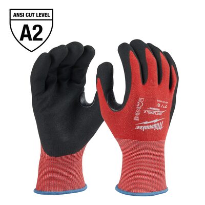 Milwaukee Tool Cut Level 2 Coated Nitrile Dipped Gloves - S
