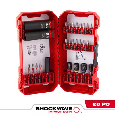Milwaukee Tool SHOCKWAVE Impact Duty Drive and Fasten Set - 26PC