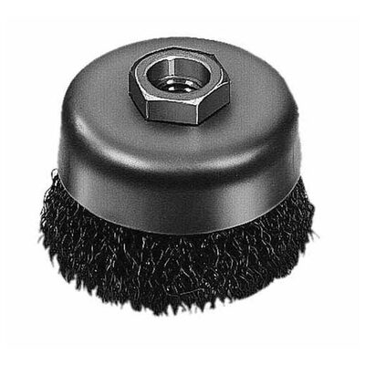 Milwaukee Tool 4" Crimped Wire Cup Brush- Carbon Steel