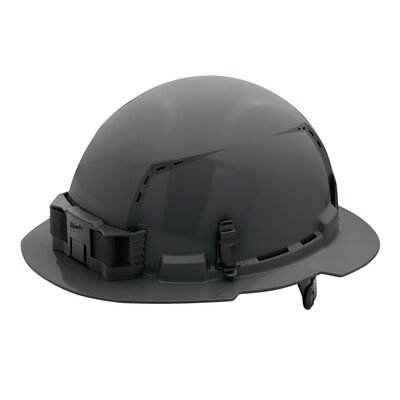 Milwaukee Tool BOLT Gray Full Brim Vented Hard Hat w/6pt Ratcheting Suspension (USA) - Type 1, Class C