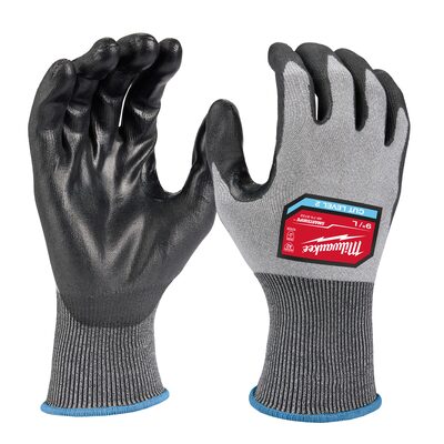Milwaukee Tool 12 Pair Cut Level 2 High Dexterity Polyurethane Dipped Gloves - L