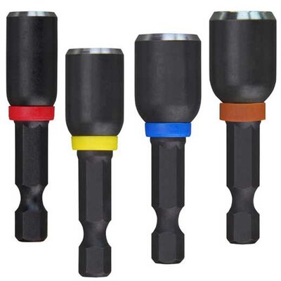 Milwaukee Tool SHOCKWAVE Impact Duty 1-7/8" Magnetic Nut Driver Set 4PC