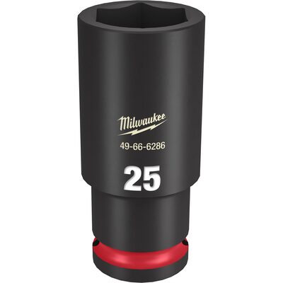 Milwaukee Tool SHOCKWAVE Impact Duty  1/2"Drive 25MM Deep 6 Point Socket