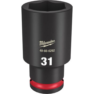 Milwaukee Tool SHOCKWAVE Impact Duty  1/2"Drive 31MM Deep 6 Point Socket