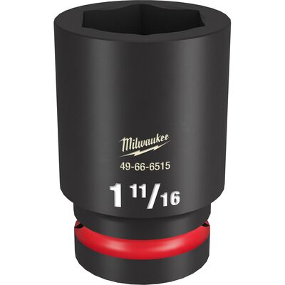 Milwaukee Tool SHOCKWAVE Impact Duty  1"Drive 1-11/16" Deep 6 Point Socket