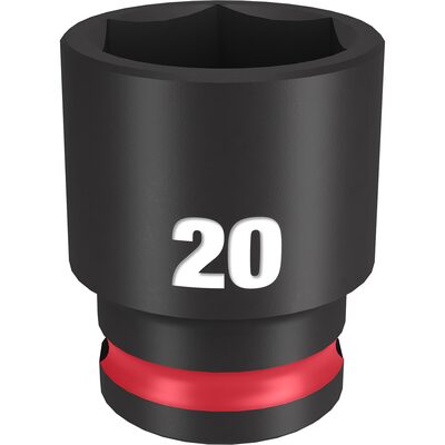 Milwaukee Tool SHOCKWAVE Impact Duty  3/8"Drive 20MM Standard 6 Point Socket