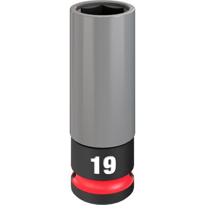 Milwaukee Tool SHOCKWAVE Impact Duty 1/2 Drive 19MM Metric Lug Nut Wheel Socket