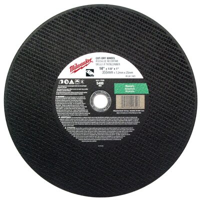 Milwaukee Tool 14" x 1/8" x 20mm Cut-Off Wheel (Type 1)