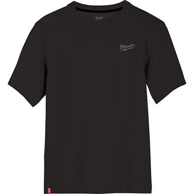 Milwaukee Tool HYBRID WORK TEE - SS BLACK 2X