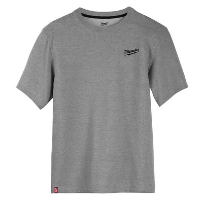 Milwaukee Tool HYBRID WORK TEE - SS GRAY L