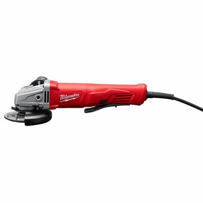 Milwaukee Tool 11 Amp Corded 4-1/2 in. Small Angle Grinder with Lock-On Paddle Switch