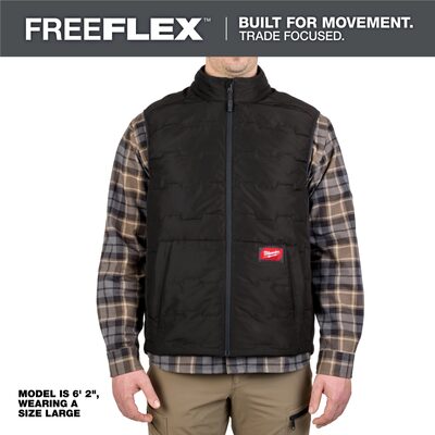 Milwaukee Tool FREEFLEX Lightweight Insulated Vest Black XL