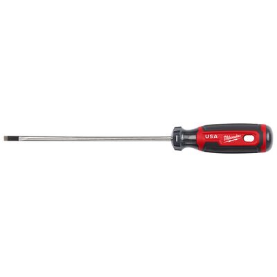 Milwaukee Tool 3/16" Cabinet 6" Cushion Grip Screwdriver (USA)