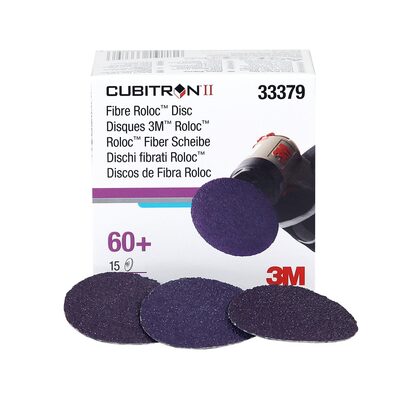 3M CUBITRON II FIBRE ROLOC DISC 2" 60+ 15/BX, 6BX/CS