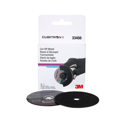 3M Cubitron II Cut-Off Wheel 75mmx1mmx9.53mm (3"x.04"x3/8") 5 wheels/cart 6 cart/case