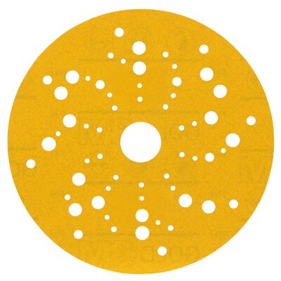 3M Hookit Gold Abrasive Disc 53023, 240, 5 in (125mm), Dust-Free