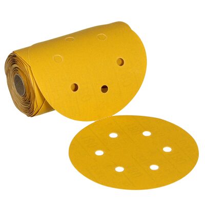 3M Stikit Gold Abrasive Disc Roll 61639, 500, 6 in (150 mm), Dust-Free