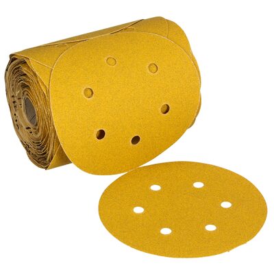 3M Stikit Gold Abrasive Disc Roll 61645, 80D, 6 in (150 mm), Dust-Free