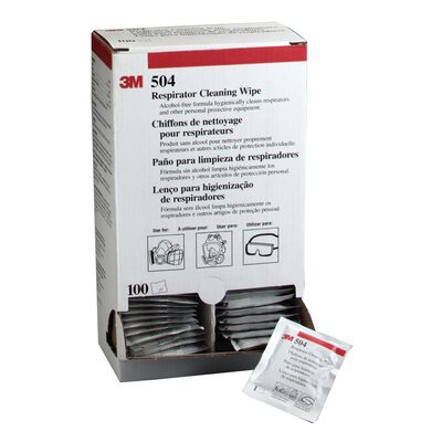 3M Respirator Cleaning Wipes 100/bx