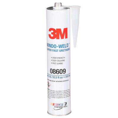 3M Windo-Weld Super Fast Urethane 08609, Black, 10.5 fl oz Cartridge